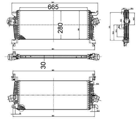 MAHLE ORIGINAL Intercooler Article number: CI 515 000S cheaply