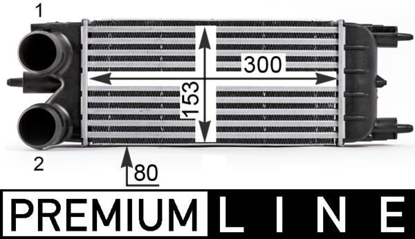 MAHLE ORIGINAL Intercooler Article number: CI 529 000P cheaply