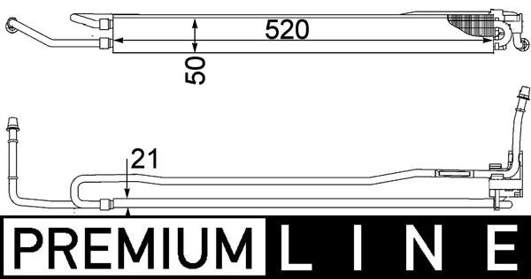 MAHLE ORIGINAL CLC 106 000P Õliradiaator, roolimine MULTIVAN 2.0 115 HP Bensiin 2015