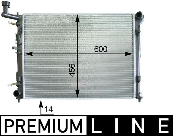MAHLE ORIGINAL Radiaator, mootorijahutus Artikli number: CR 1337 000P soodsalt