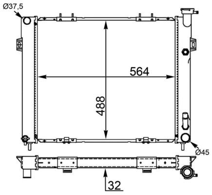 MAHLE ORIGINAL Radiaator, mootorijahutus Artikli number: CR 1571 000S soodsalt