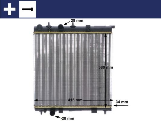 MAHLE ORIGINAL Engine radiator Article number: CR 2036 000S cheaply
