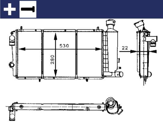 MAHLE ORIGINAL Engine radiator Article number: CR 429 000S cheaply