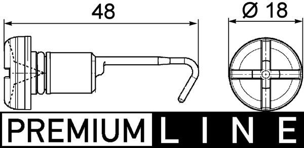 MAHLE ORIGINAL Bolt, radiator cap Article number: CRX 49 000P cheaply