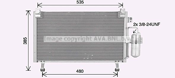 PRASCO Air conditioning condenser Article number: IS5032D cheaply