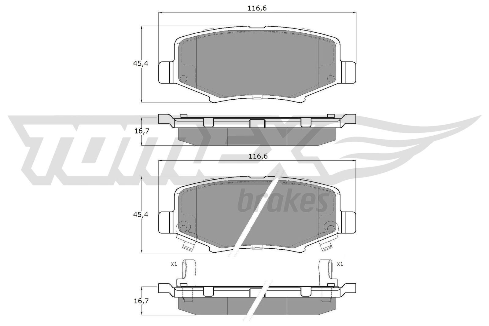 TOMEX brakes Piduriklotsid Artikli number: TX 19-21 soodsalt