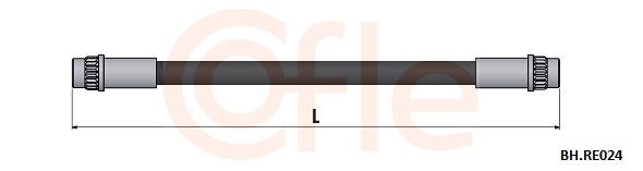 COFLE Brake hose Article number: BH.BW002 cheaply