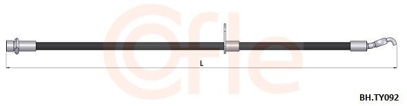COFLE Brake hose Article number: BH.PE022 cheaply