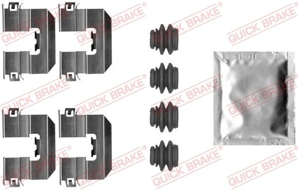 QUICK BRAKE 109-0080 Lisakomplekt, ketaspiduriklotsid Hatchback One First 75 HP Bensiin