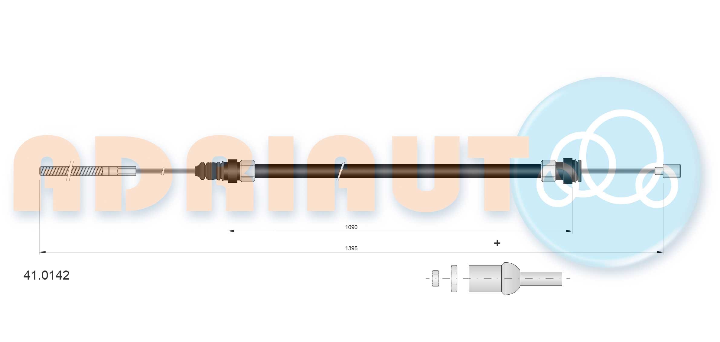 ADRIAUTO Clutch Cable Article number: 41.0142 cheaply