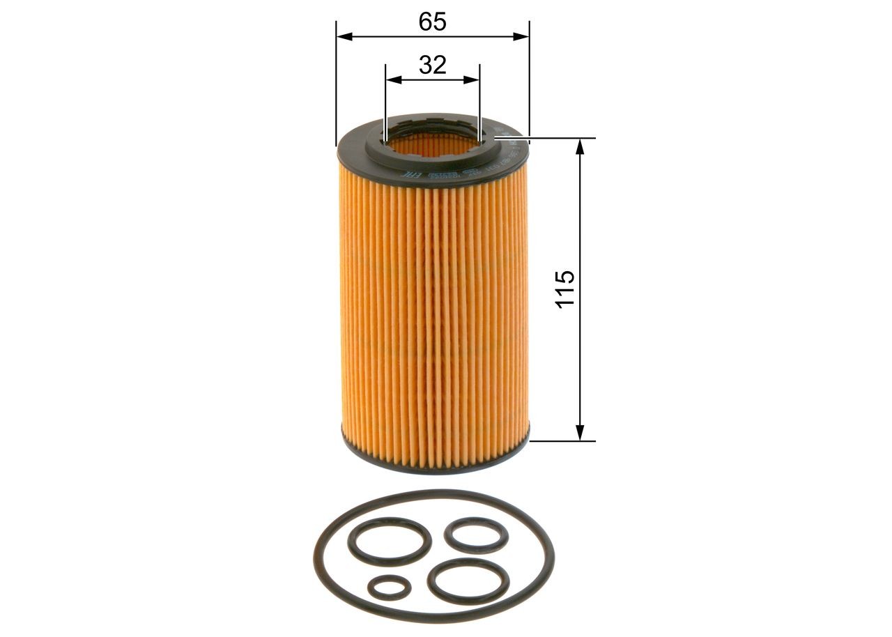 BOSCH Oil filter Article number: 0 986 4B7 031 cheaply