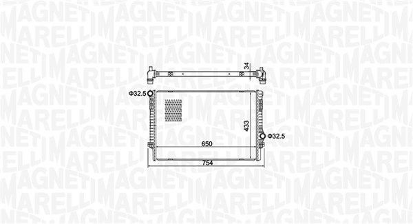 MAGNETI MARELLI Engine radiator Article number: 350213156200 cheaply