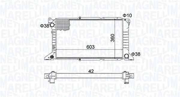 MAGNETI MARELLI Engine radiator Article number: 350213163800 cheaply