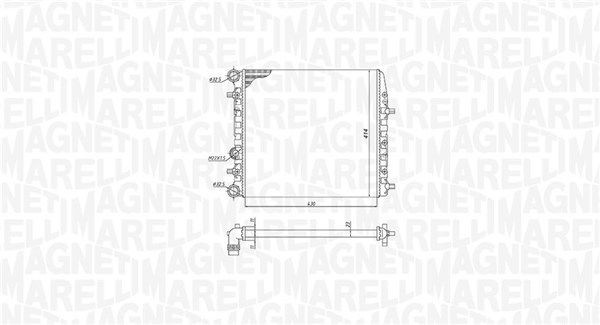 MAGNETI MARELLI Engine radiator Article number: 350213184600 cheaply