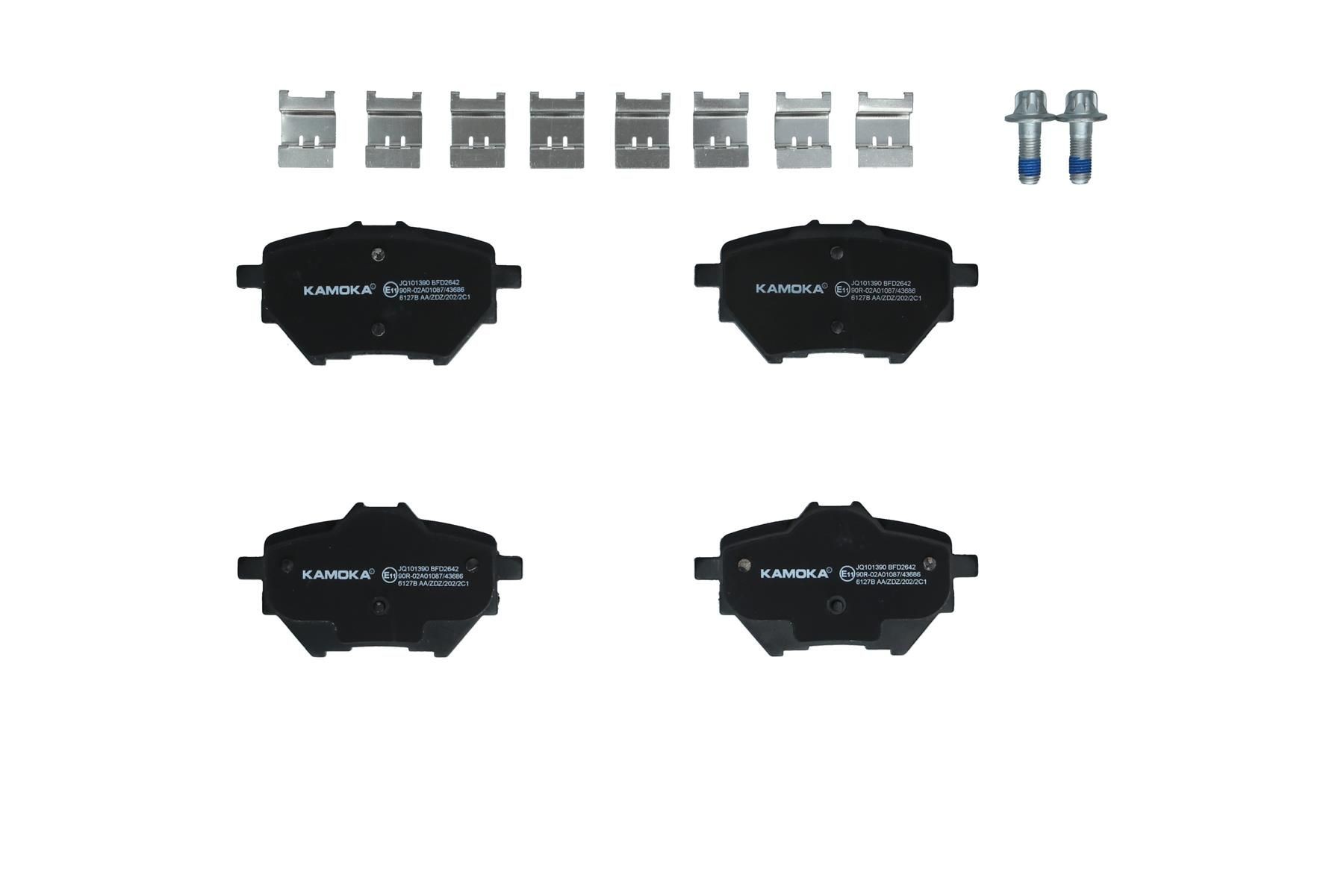 KAMOKA Brake pad set Article number: JQ101390 cheaply
