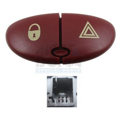 MEAT & DORIA 23666 Hazard Light Switch 206 1.6 i 89 PS Petrol 2012