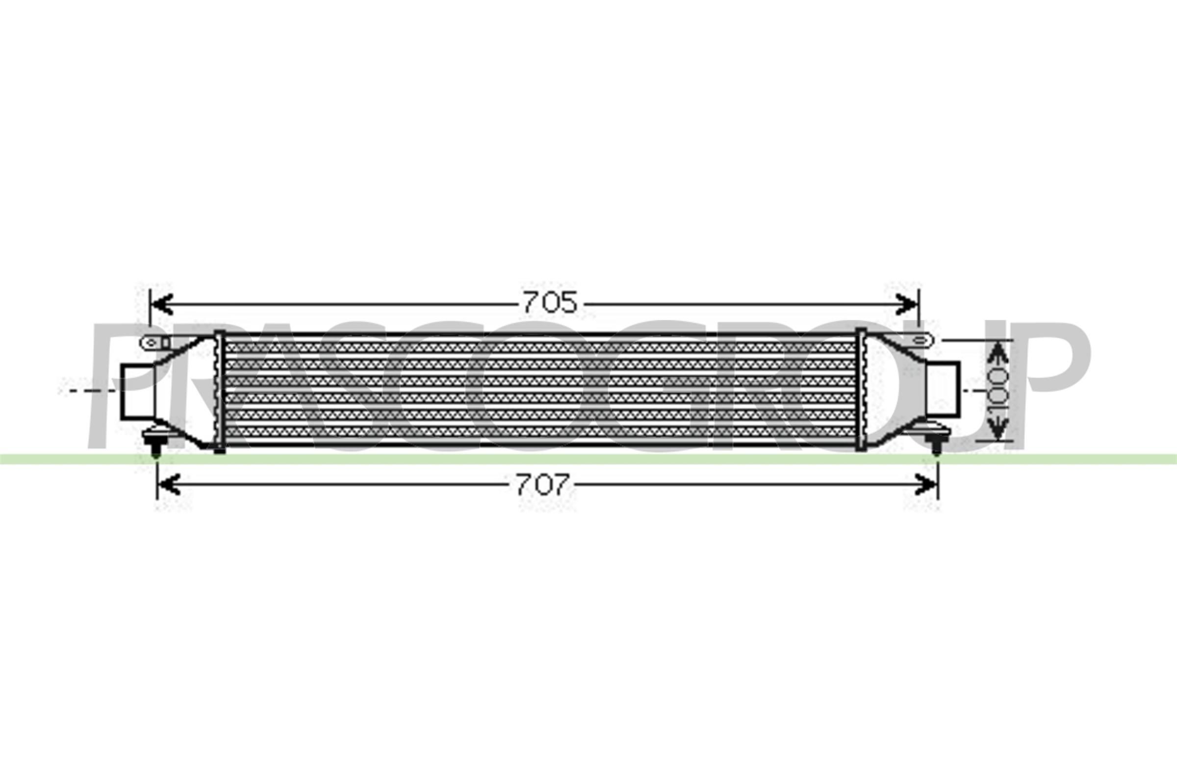 PRASCO Intercooler numéro de l'article: AA210N004 à bon prix