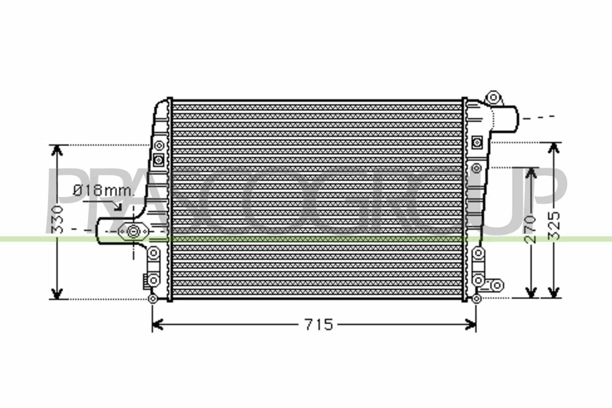 PRASCO Intercooler Varenummer: AD032N002 billige