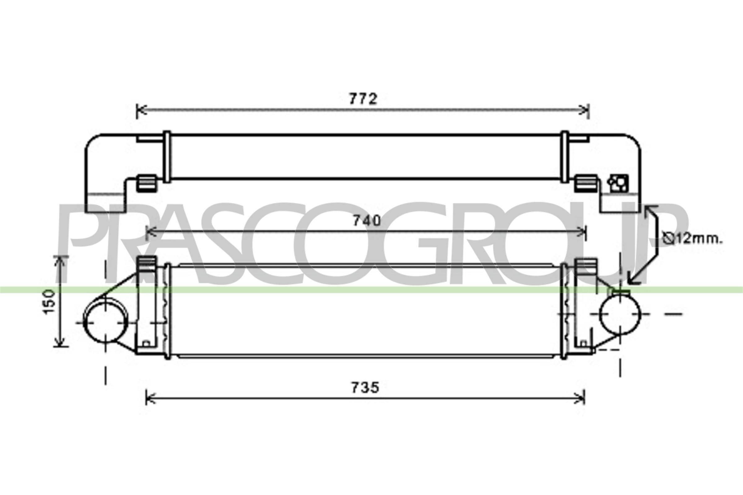 PRASCO Intercooler Article number: FD426N002 cheaply