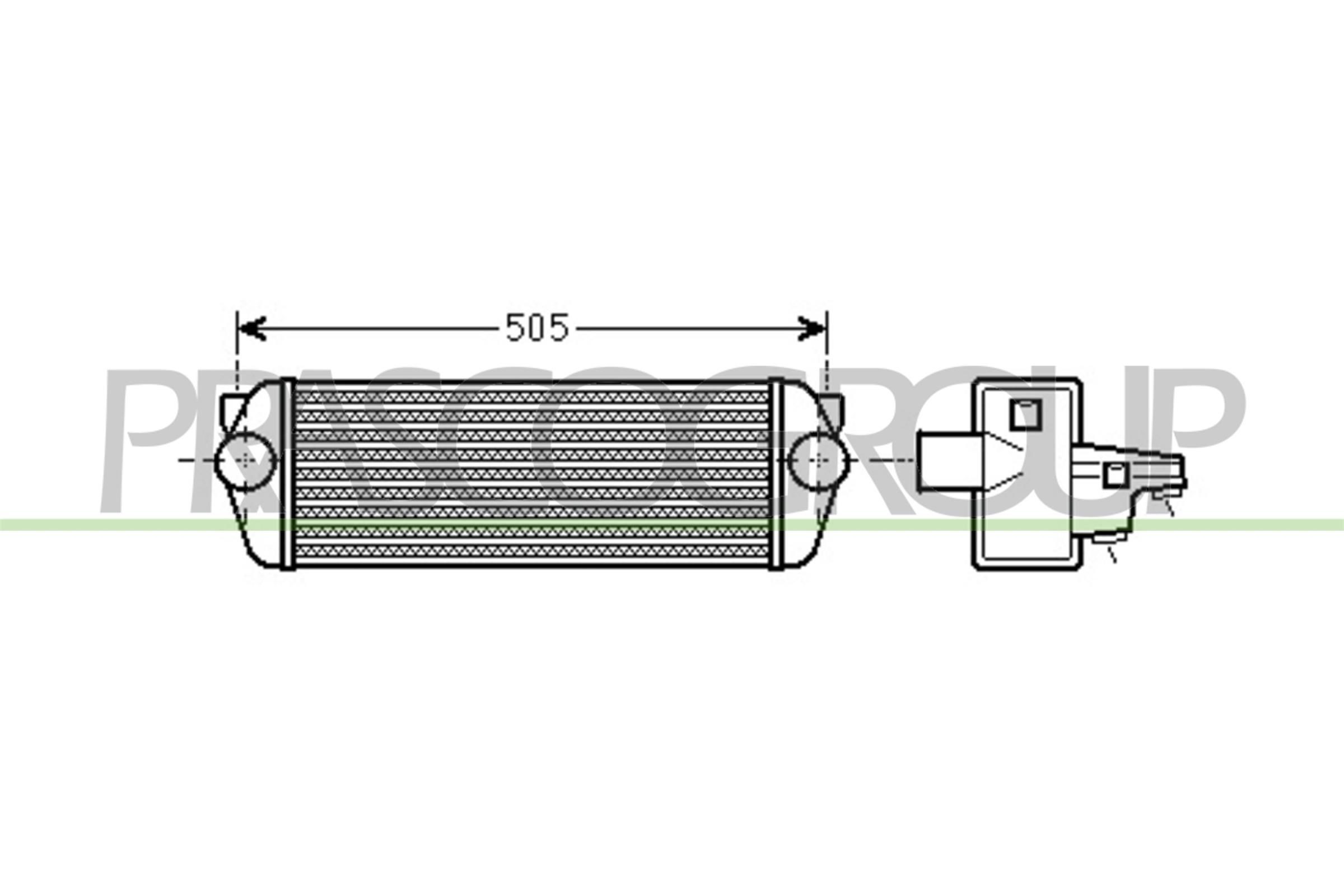 PRASCO Intercooler Varenummer: FD930N001 billige