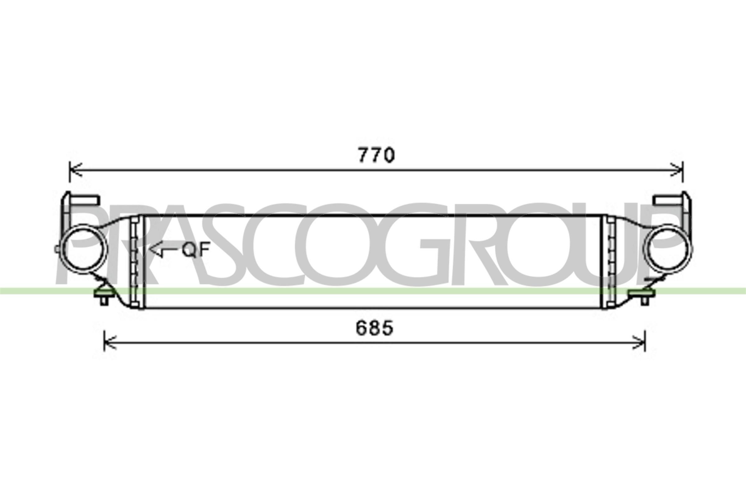PRASCO Intercooler Article number: FT060N001 cheaply