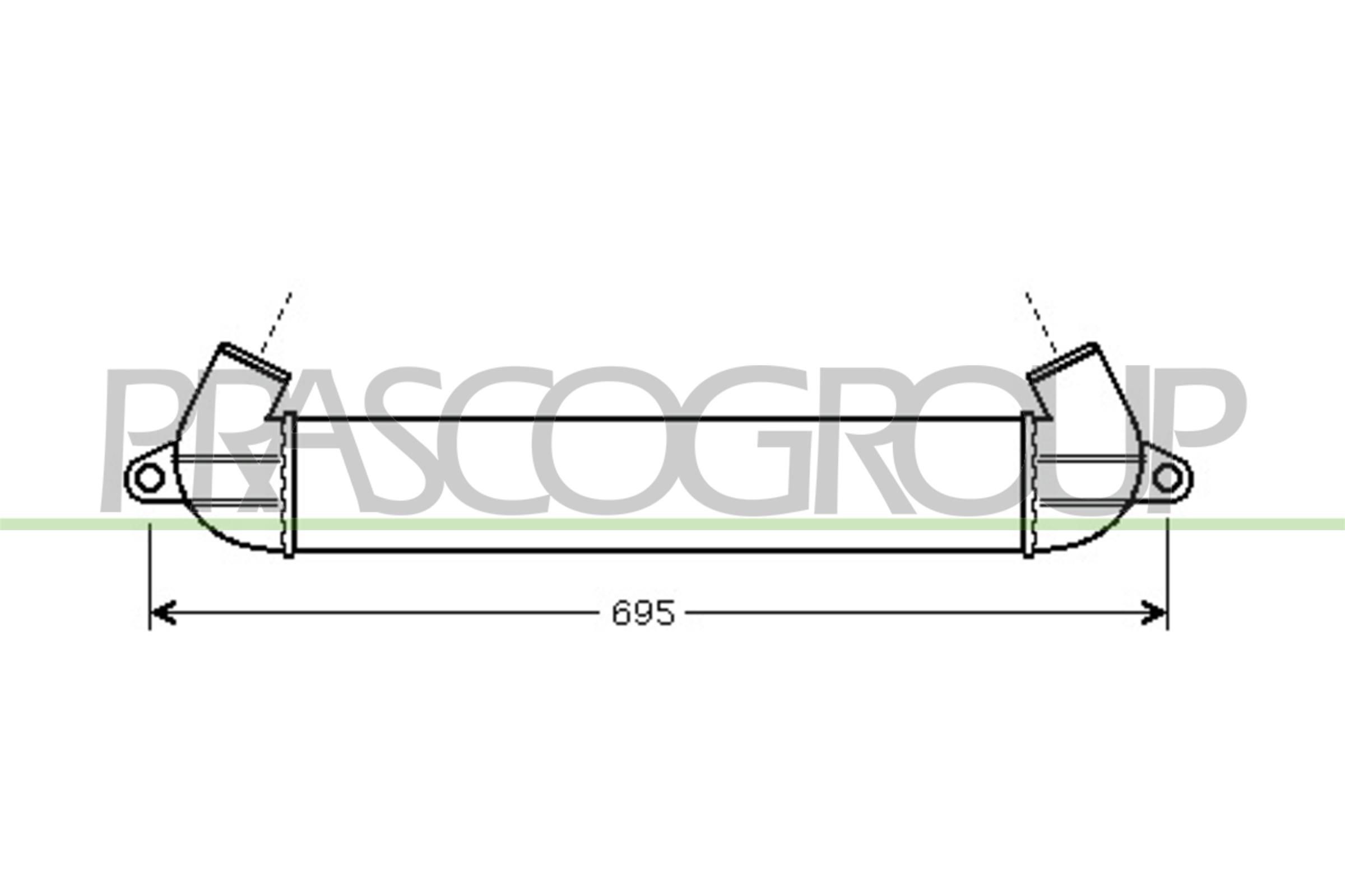 PRASCO Intercooler Article number: FT908N001 cheaply