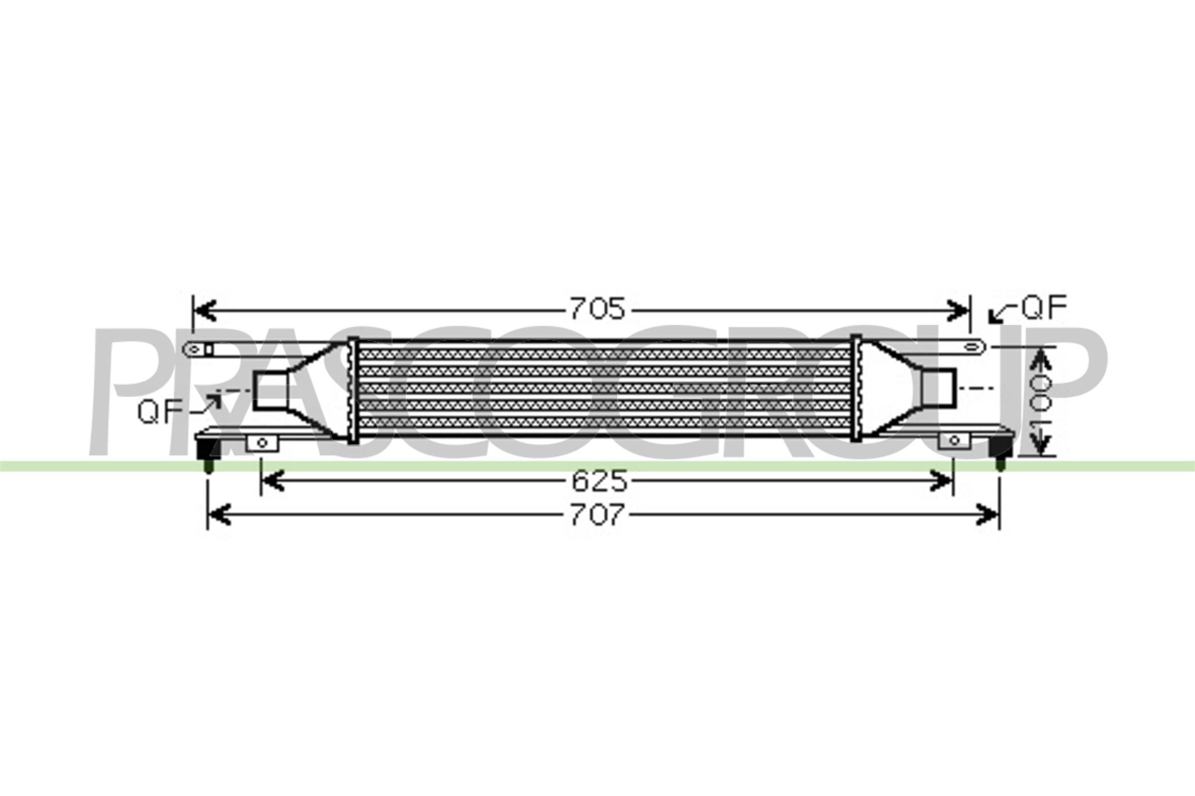 PRASCO Intercooler Article number: OP034N002 cheaply
