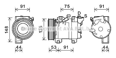 PRASCO Engine radiator Article number: OP052R004 cheaply