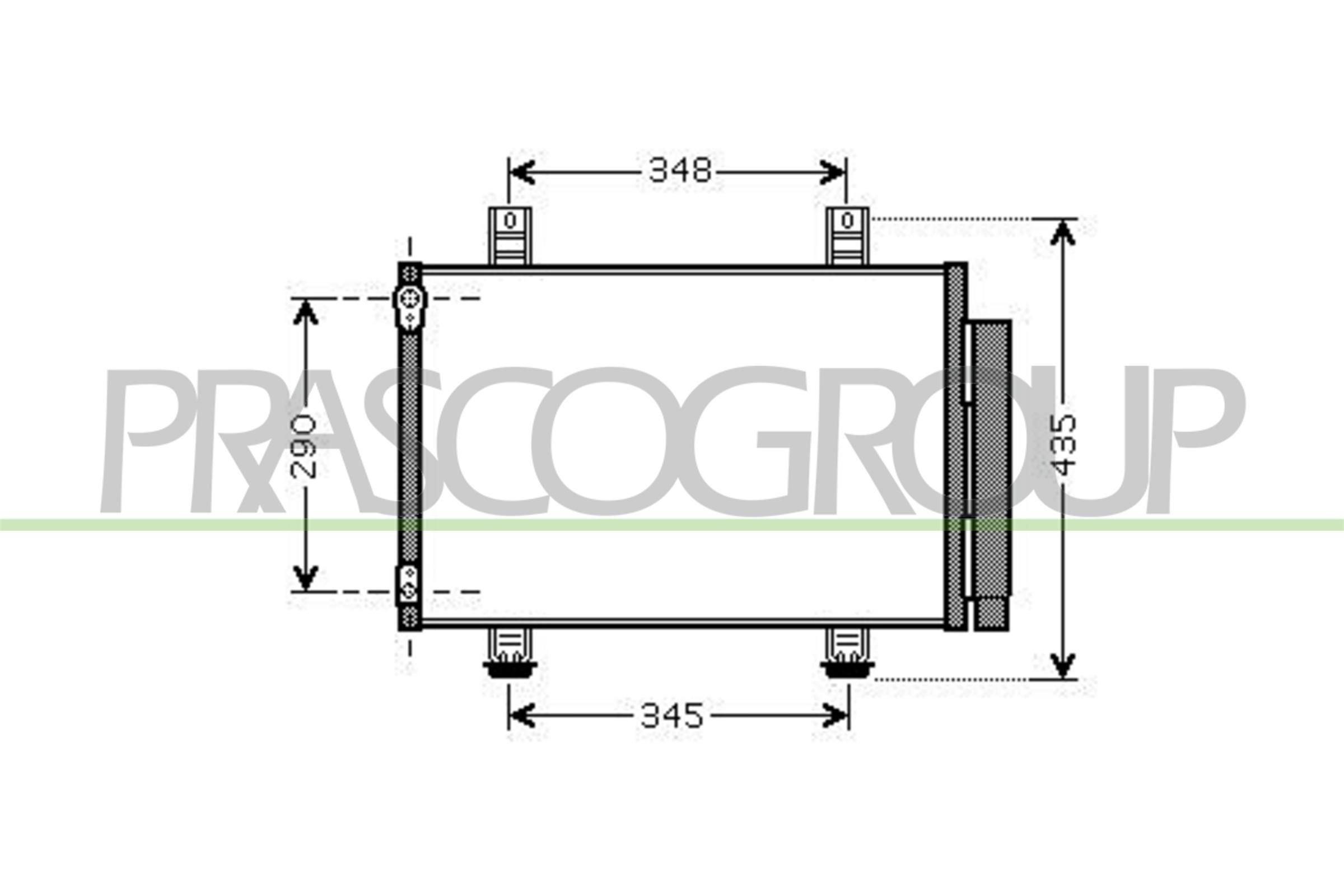 PRASCO Air conditioning condenser Article number: SZ034C001 cheaply