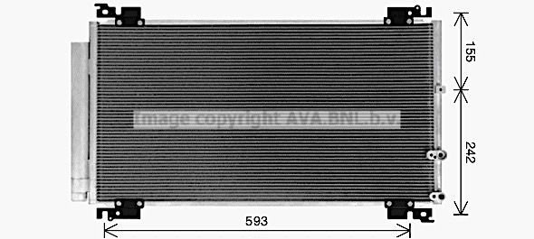 PRASCO Air conditioning condenser Article number: TO5766D cheaply