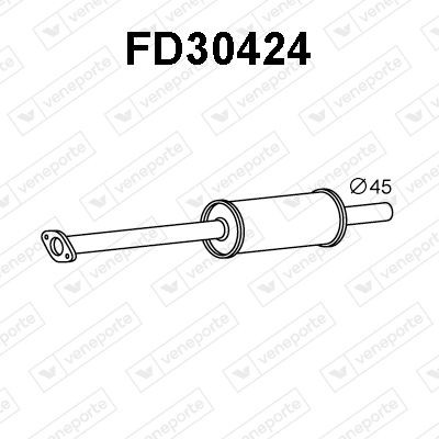 VENEPORTE Front Silencer Article number: FD30424 cheaply