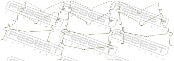 FEBEST Fjeder, skivebremseklodser Varenummer: 0103-002-PCS10 billige