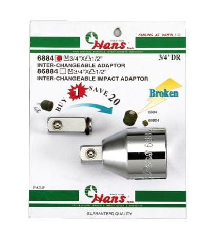 HANS Reducing Adapter, ratchet Article number: 6884 cheaply