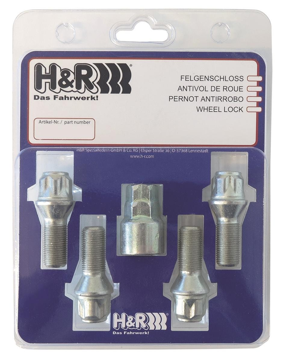 H&R Låsbare hjulbolter artikkelnummer: 1253001KEY4 billig