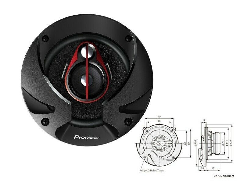 PIONEER Triaxial højttalere TS-R1350 Varenummer: TS-R1350 billige