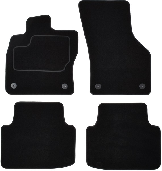 CUSTOPOL VW306C Floor mats PASSAT 2.0 TSI 4motion 272 PS Petrol