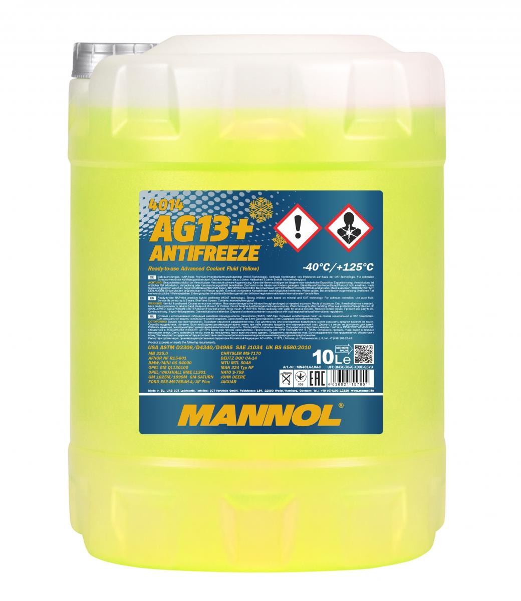 MANNOL MN4014-10 Антифриз Q50 2.0 T 211 K.C. бензин