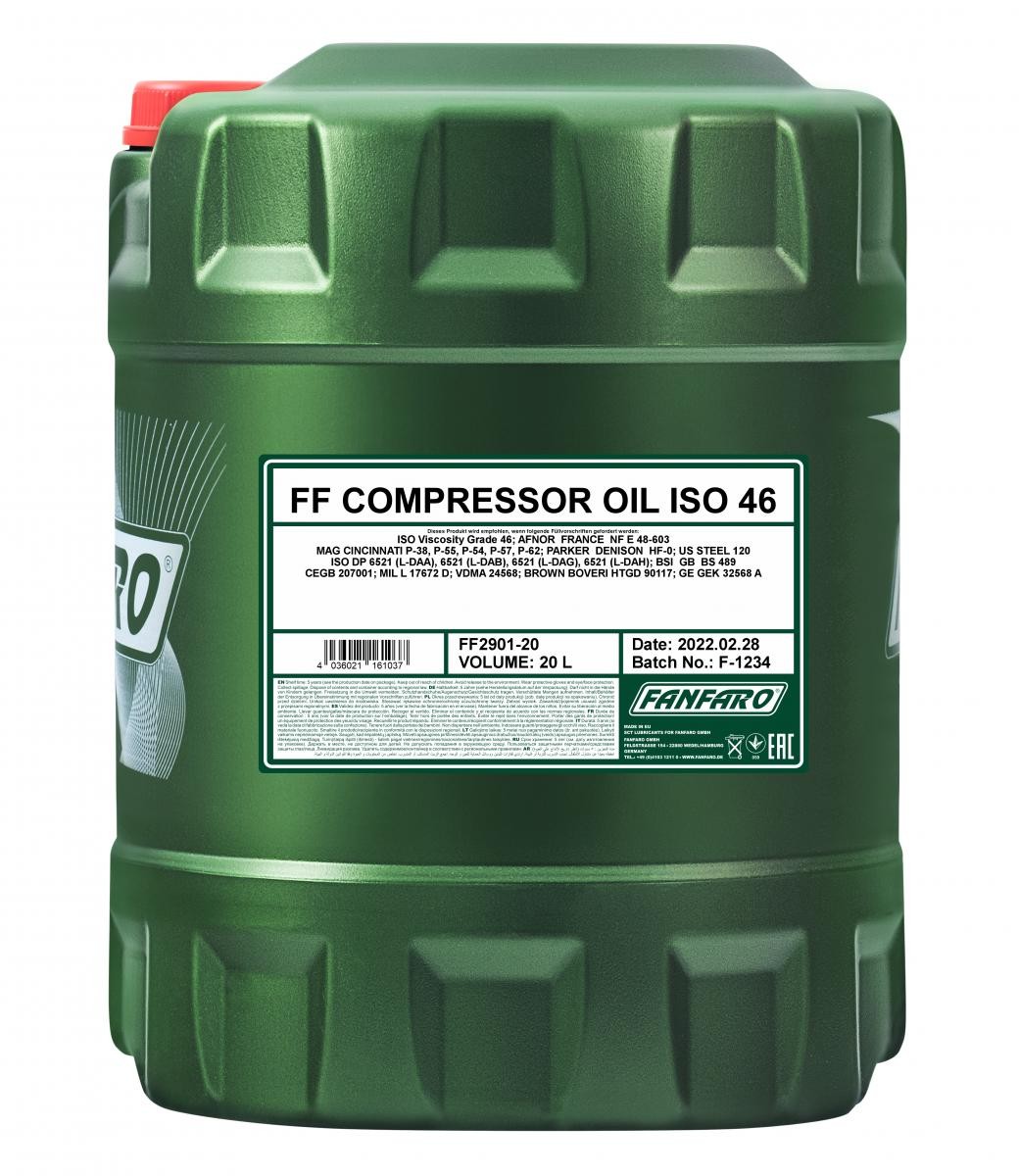 FANFARO Kompressorolie Compressor oil Varenummer: FF2901-20 billige