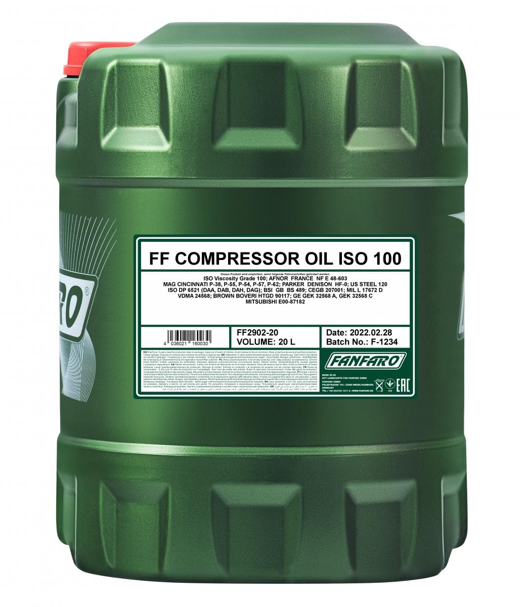 FANFARO Kompressorolie Compressor oil Varenummer: FF2902-20 billige