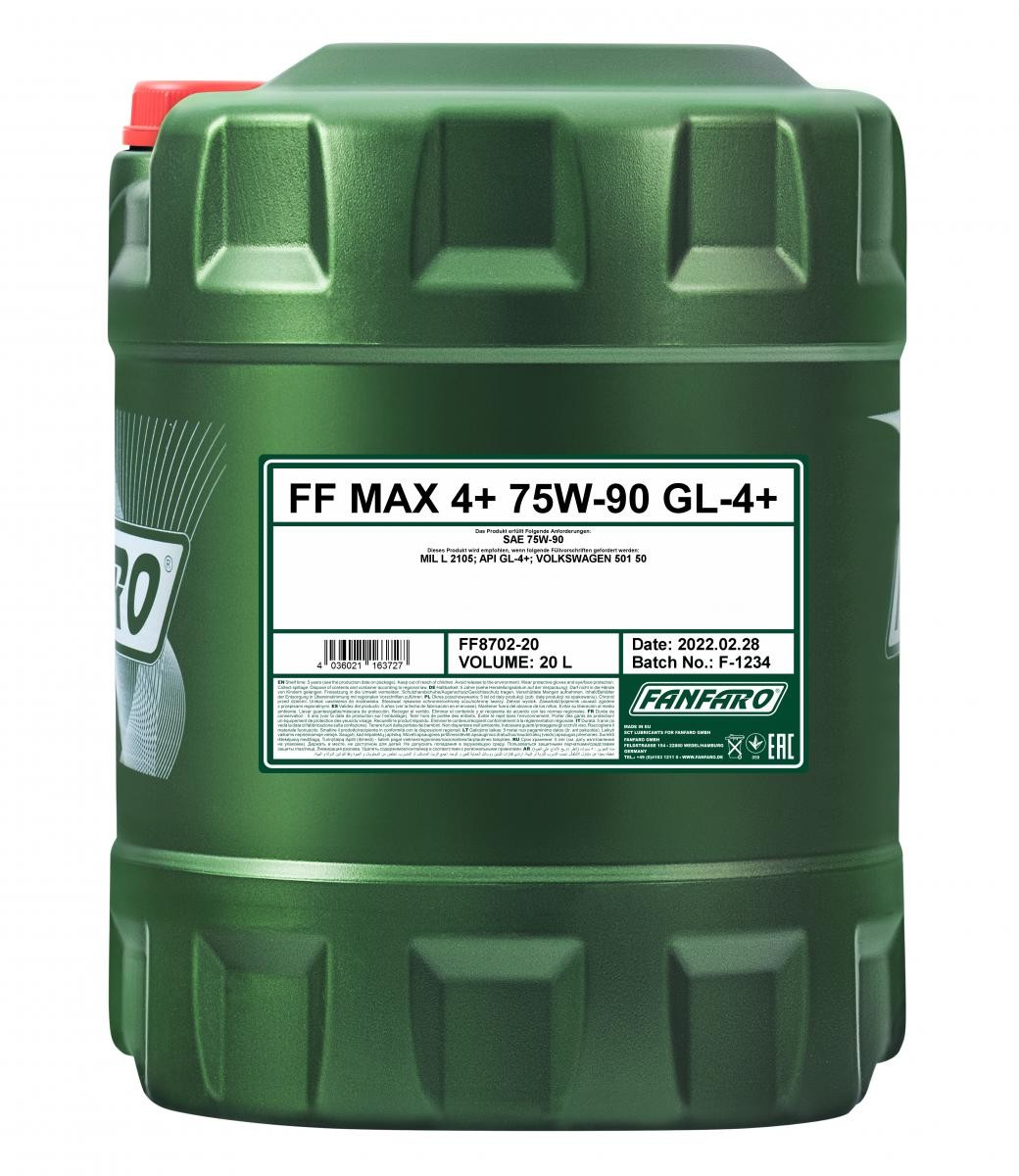 FANFARO Manuel gearolie MAX 4+ Varenummer: FF8702-20 billige