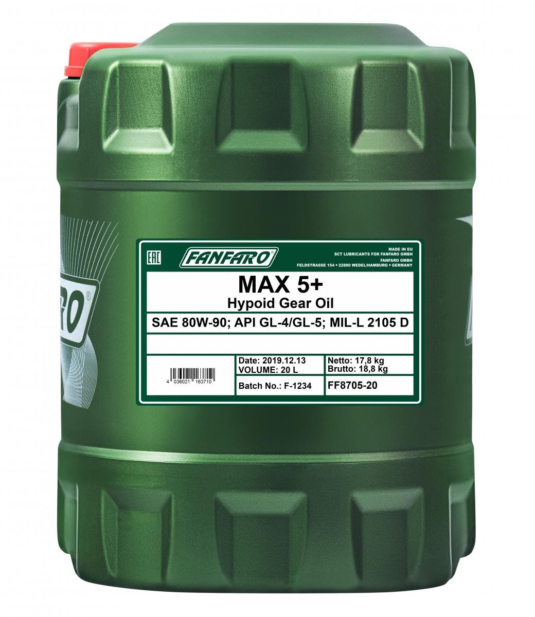 FANFARO Manuel gearolie MAX 5+ Varenummer: FF8705-20 billige