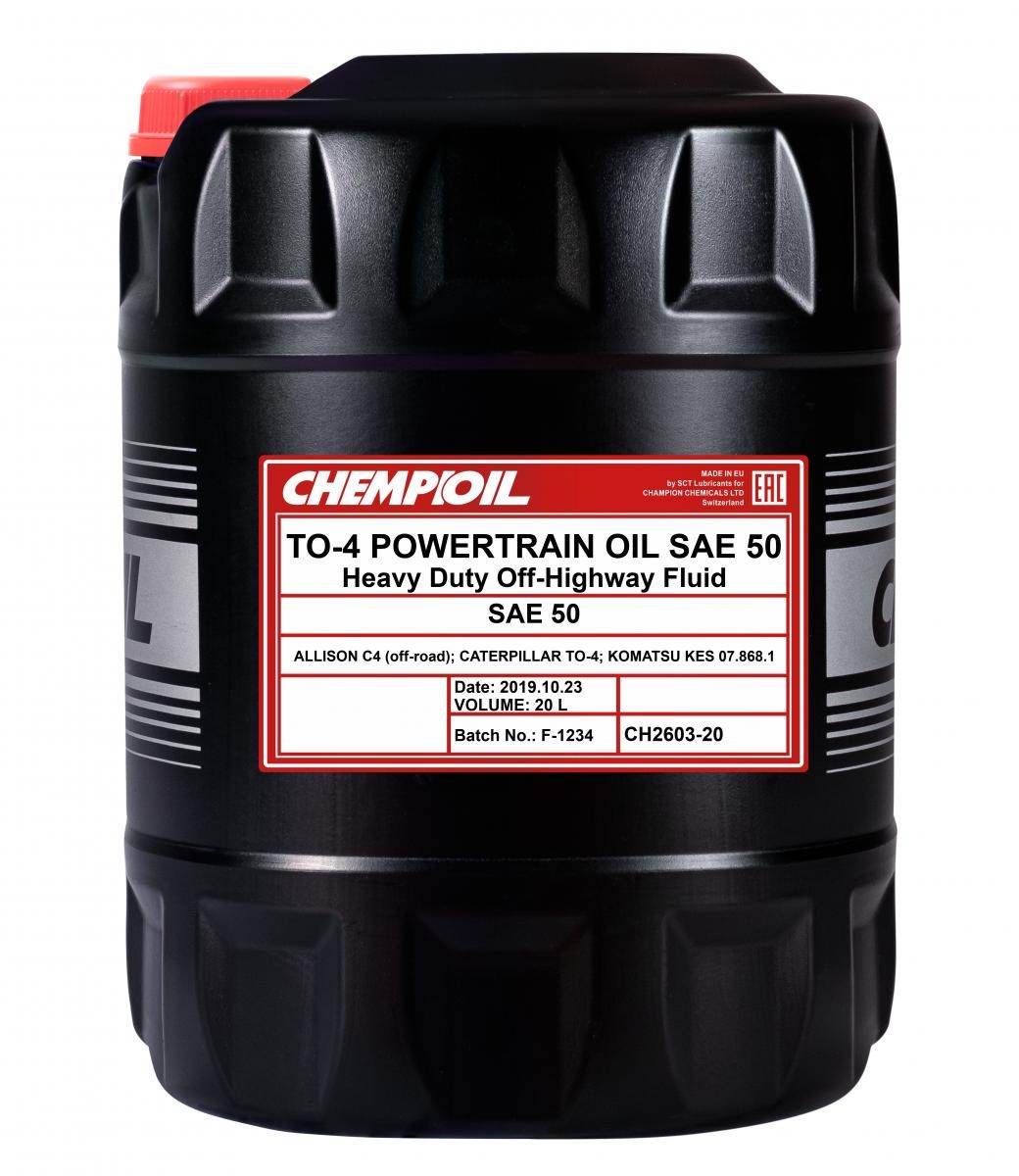 CHEMPIOIL Akselgearolie Powertrain Oil, TO-4 Varenummer: CH2603-20 billige