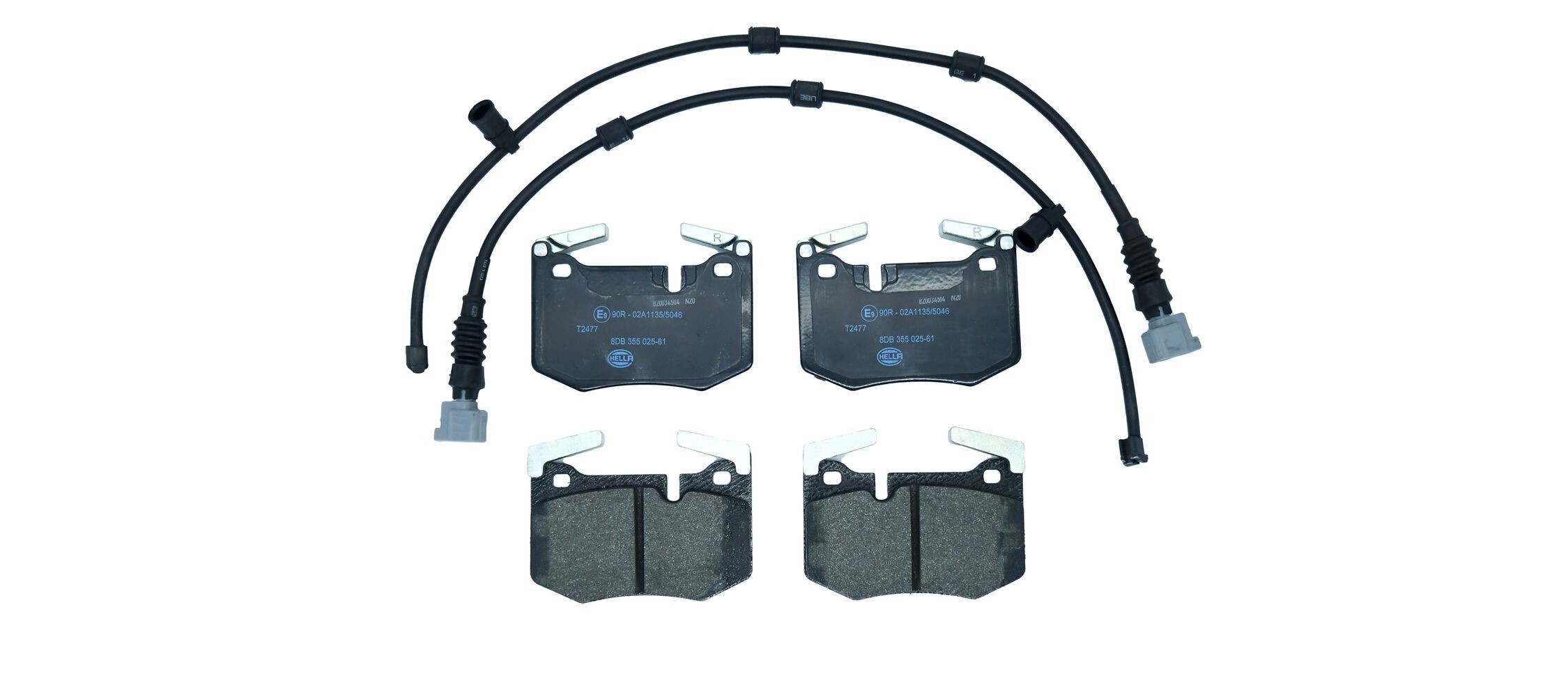 HELLA Brake pad set Article number: 8DB 355 025-611 cheaply