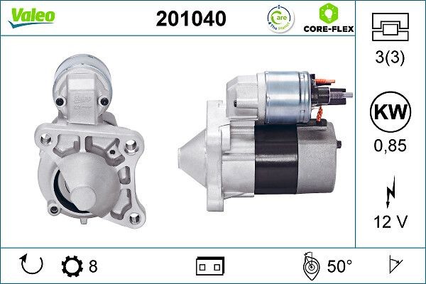 VALEO Starter motor Article number: 201040 cheaply