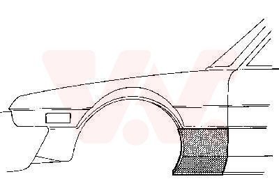 VAN WEZEL Wing fender Article number: 1729115 cheaply