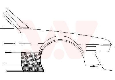 VAN WEZEL Wing fender Article number: 1729116 cheaply