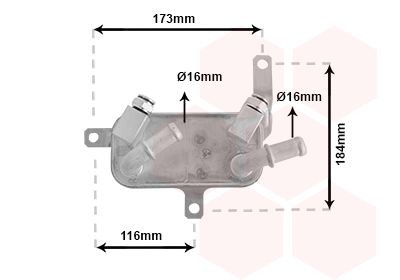 VAN WEZEL Automatic transmission oil cooler Article number: 37003698 cheaply