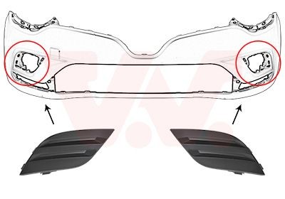 VAN WEZEL Bumper grill Article number: 4420597 cheaply