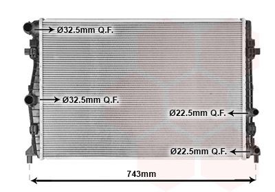 VAN WEZEL Engine radiator Article number: 58012717 cheaply