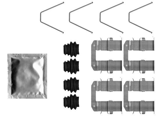 TEXTAR 82552700 Lisakomplekt, ketaspiduriklotsid OPTIMA 2.4 MPi 171 HP Bensiin